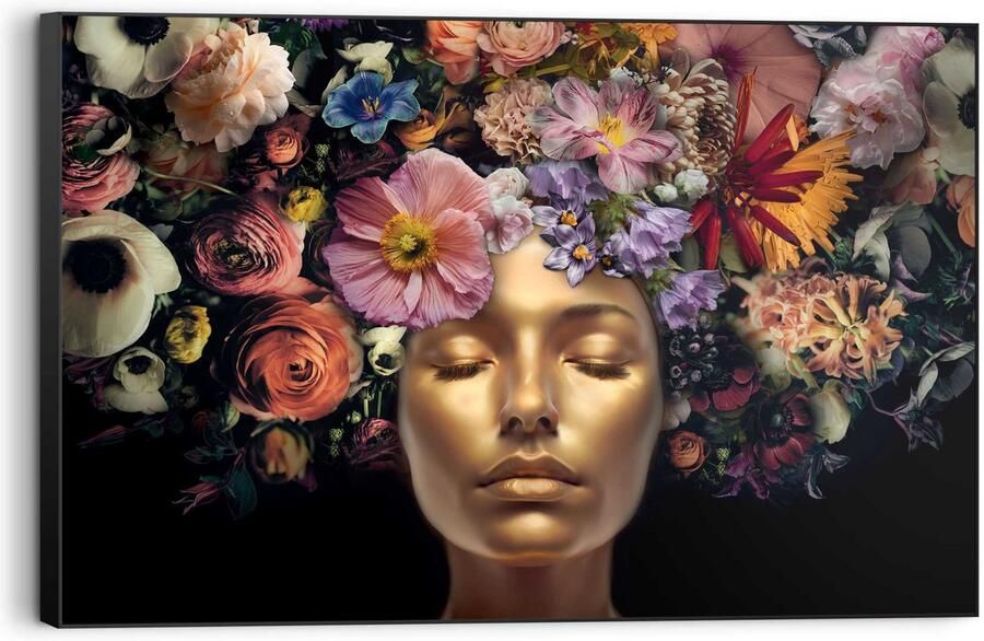 Reinders Serene Golden Schilderij 90x60cm Zwart - Foto 3