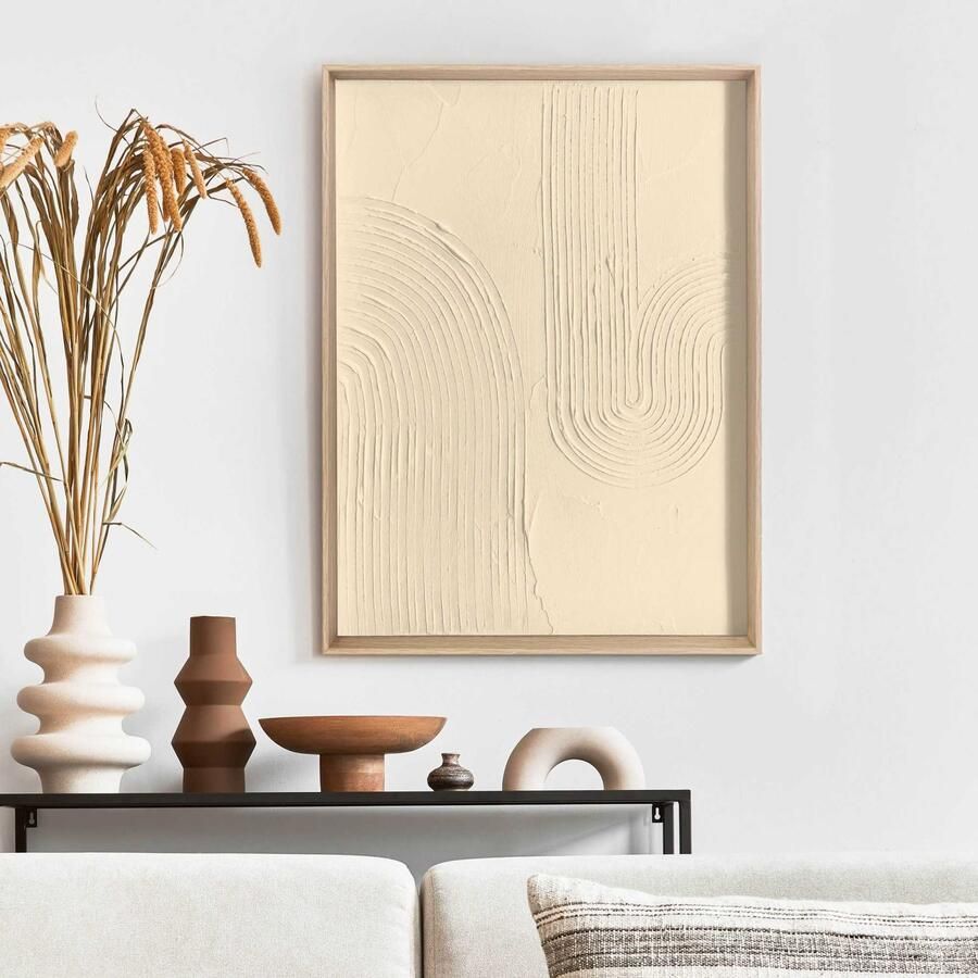 Reinders Sharp Sand Beige Craft Art Schilderij 40x30cm Hout - Foto 4