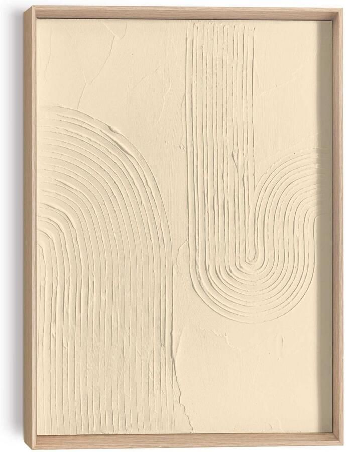 Reinders Sharp Sand Beige Craft Art Schilderij 40x30cm Hout