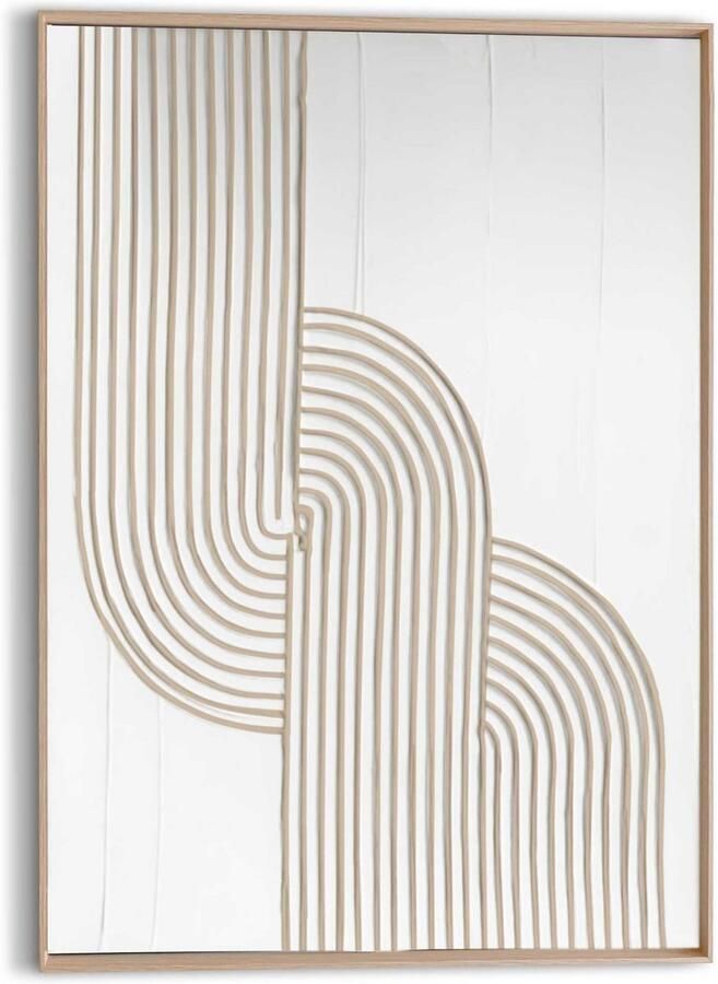 Reinders Knot Beige Craft Art Schilderij 50x70cm Hout - Foto 2