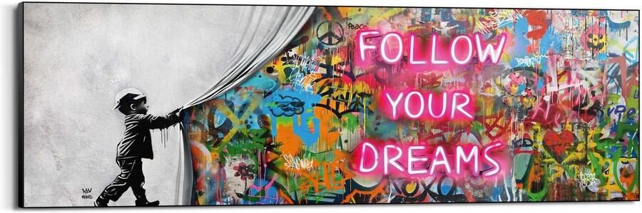 Reinders Follow your Dreams Schilderij 52x156cm Zwart - Foto 4