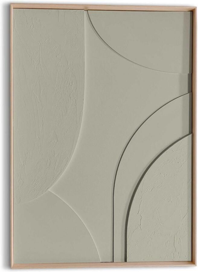 Reinders Terrace Sage Green Relief Art Schilderij 70x50cm Hout - Foto 4