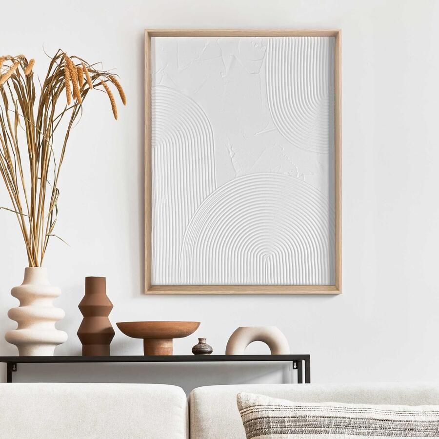 Reinders Thin Comb White Craft Art Schilderij 40x30cm Hout - Foto 5