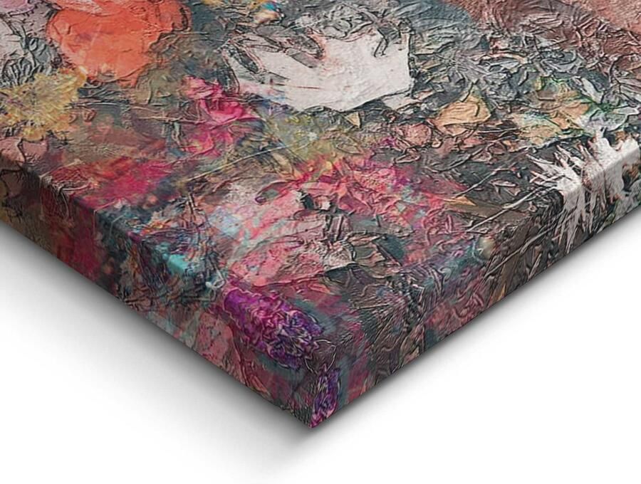 Reinders Floral Fusion Block Art Schilderij 116x78cm - Foto 2