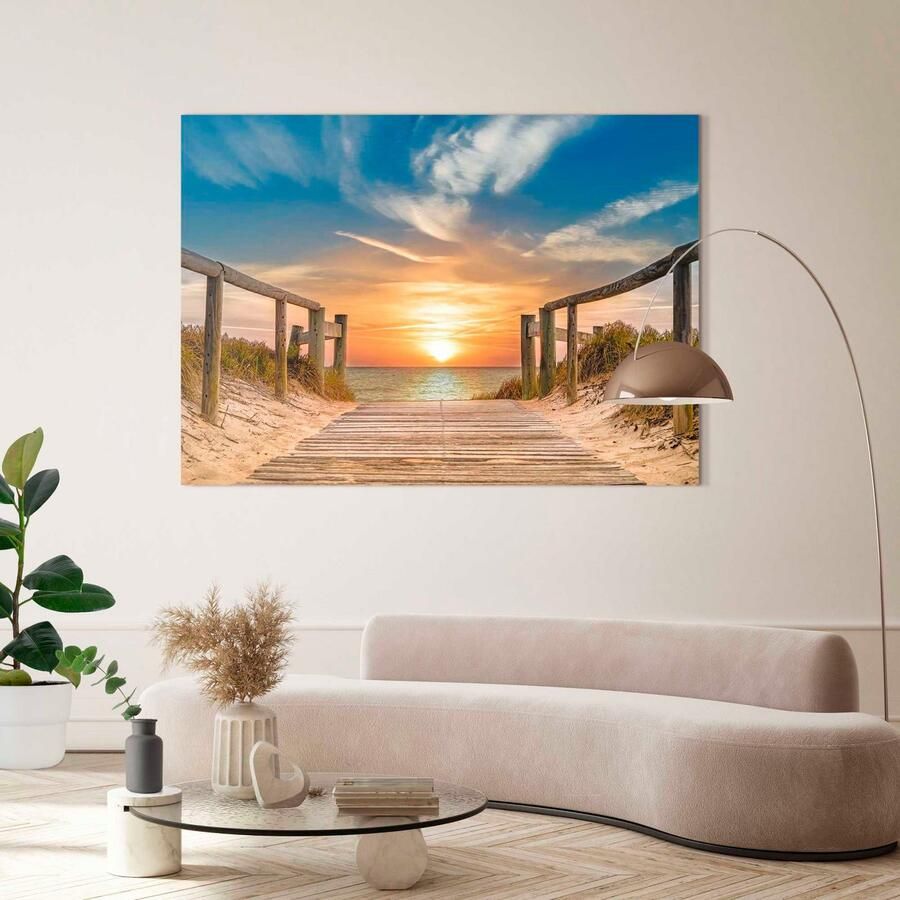 Reinders! Decoratief paneel Zonsondergang aan het strand - Foto 2