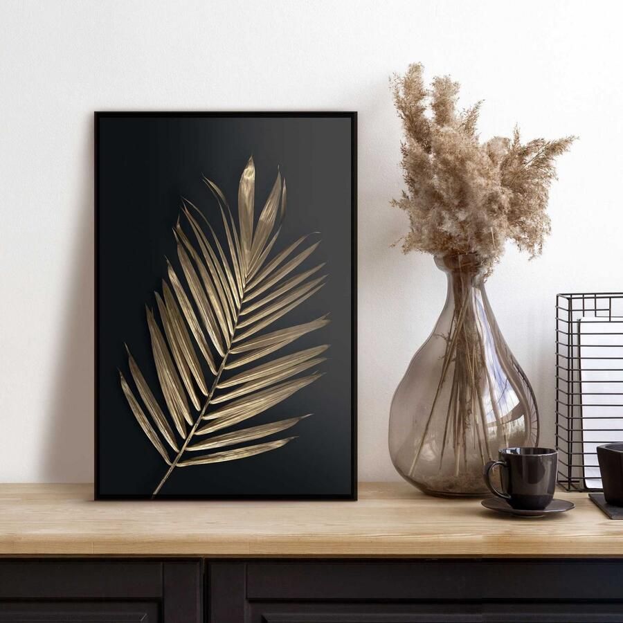 Reinders! Poster Areca palmblad goudkleur - Foto 2