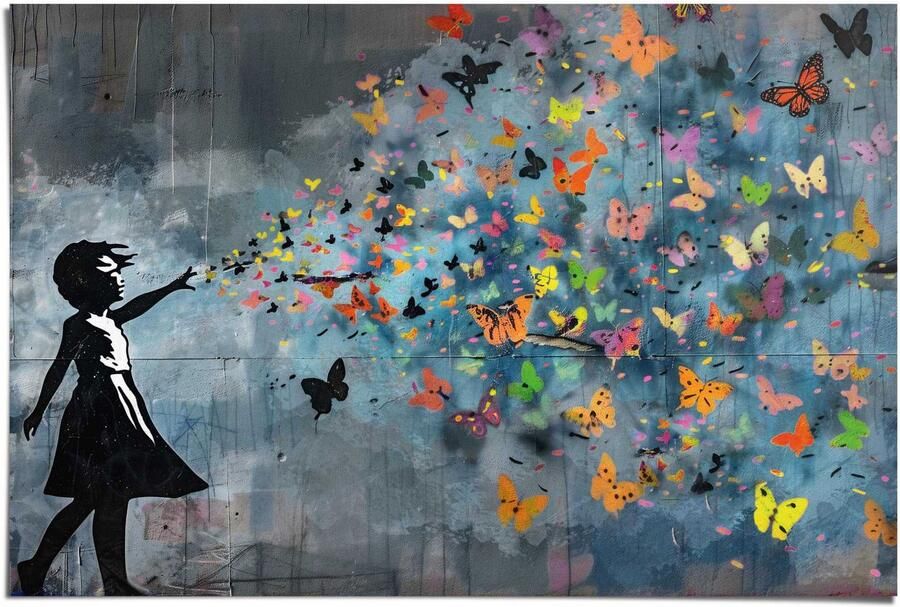 Reinders! Poster Balloon Girl Dark