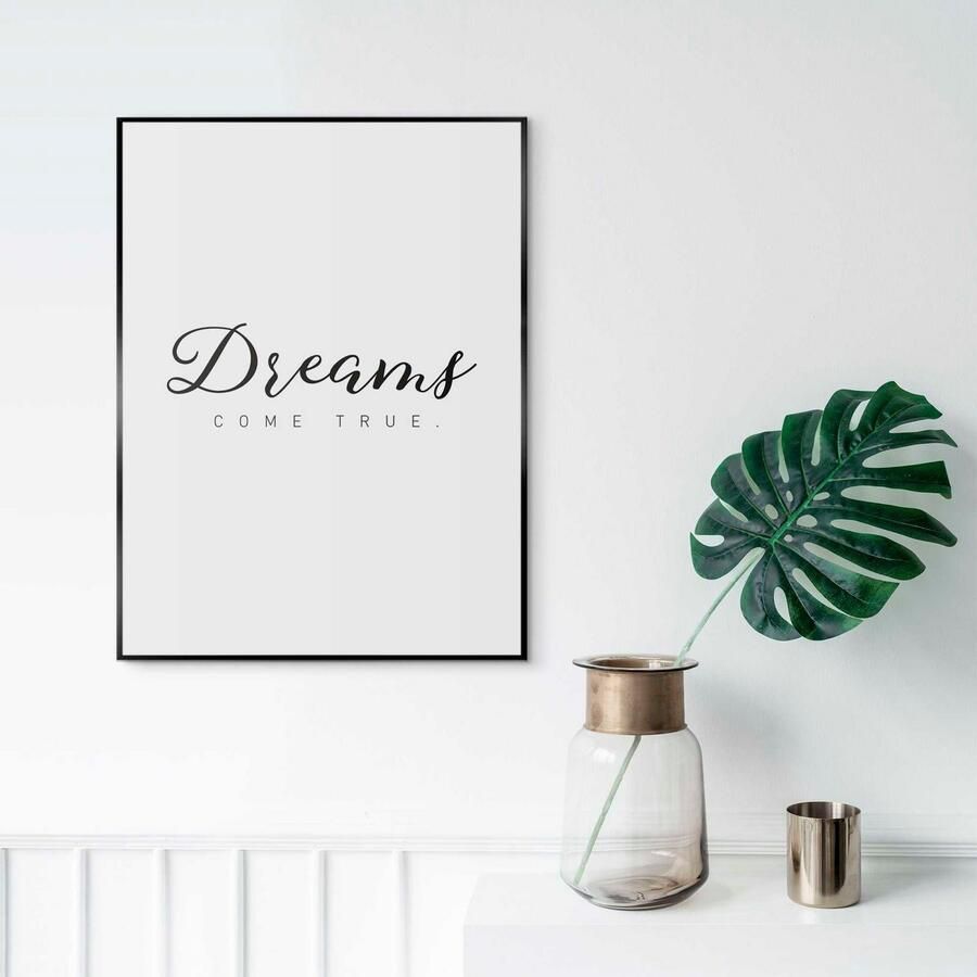 Leen Bakker SCHILDERIJ DREAMS COME TRUE 40X30CM