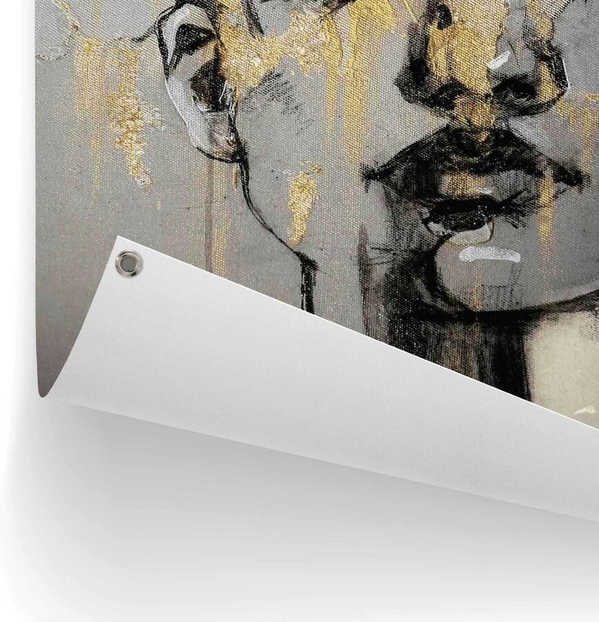 Reinders! Poster Goudkleurige gezicht Outdoor voor tuin of balkon - Foto 2