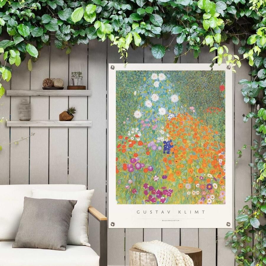 Reinders! Poster Gustav Klimt Boerenhof Outdoor voor tuin of balkon - Foto 2