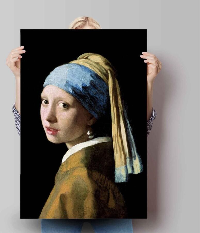 Reinders! Poster het meisje met de parel Jan Vermeer - Foto 2