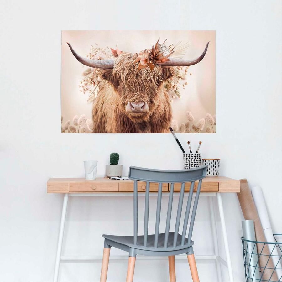 Reinders! Poster Highlander in bloemen - Foto 2