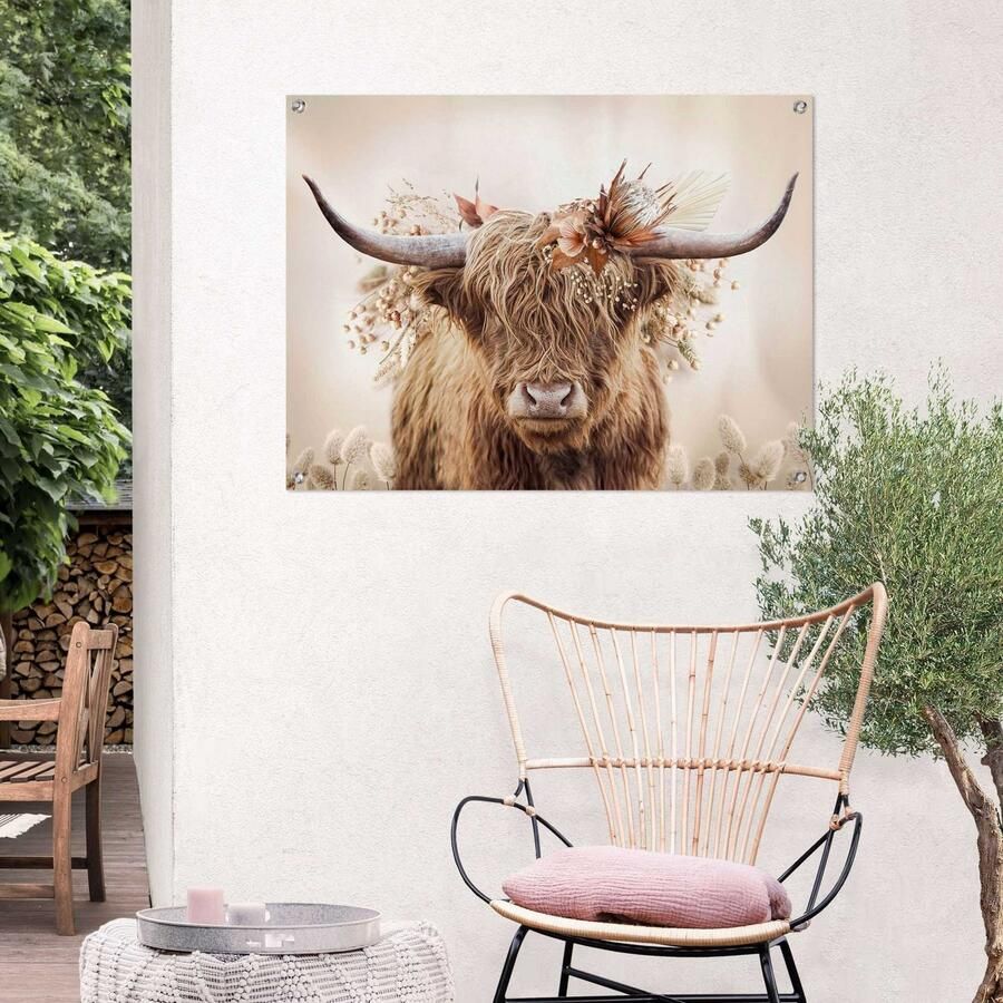 Reinders! Poster Highlander in bloemen Outdoor voor tuin of balkon - Foto 2