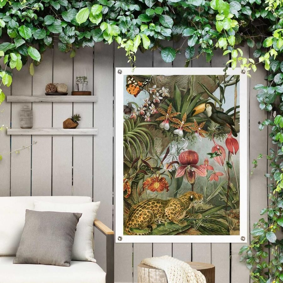 Reinders! Poster Jungle bloemen Outdoor voor tuin of balkon - Foto 2