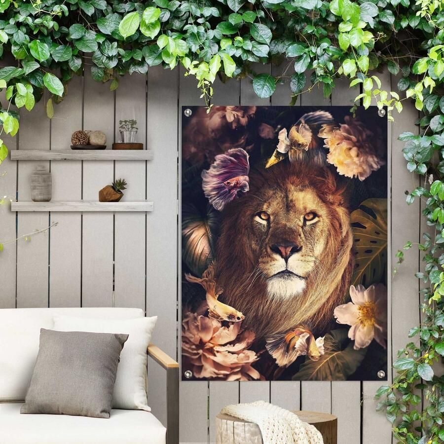 Reinders! Poster Jungle leeuw Outdoor voor tuin of balkon - Foto 2