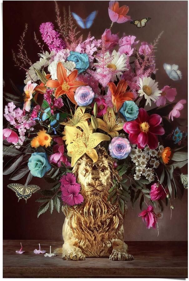 Reinders! Poster Lion Vase