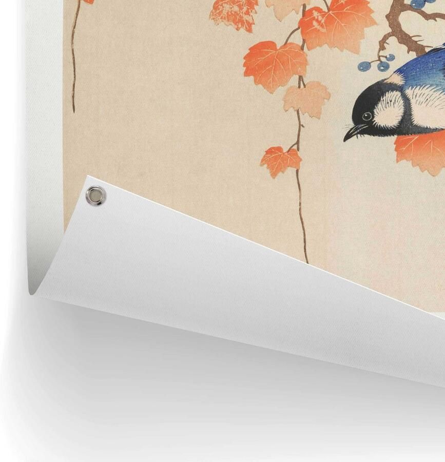 Reinders! Poster Ohara Koson Great tit Outdoor voor tuin of balkon - Foto 2