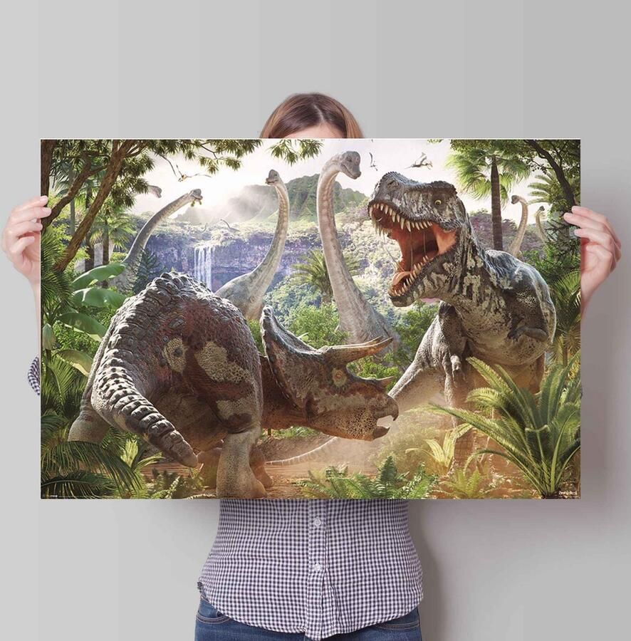 Reinders! Poster strijd der dinosaurussen - Foto 2