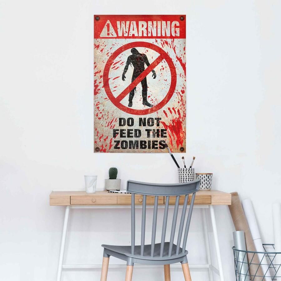 Reinders! Poster Warning! Do Not Feed The Zombies - Foto 2