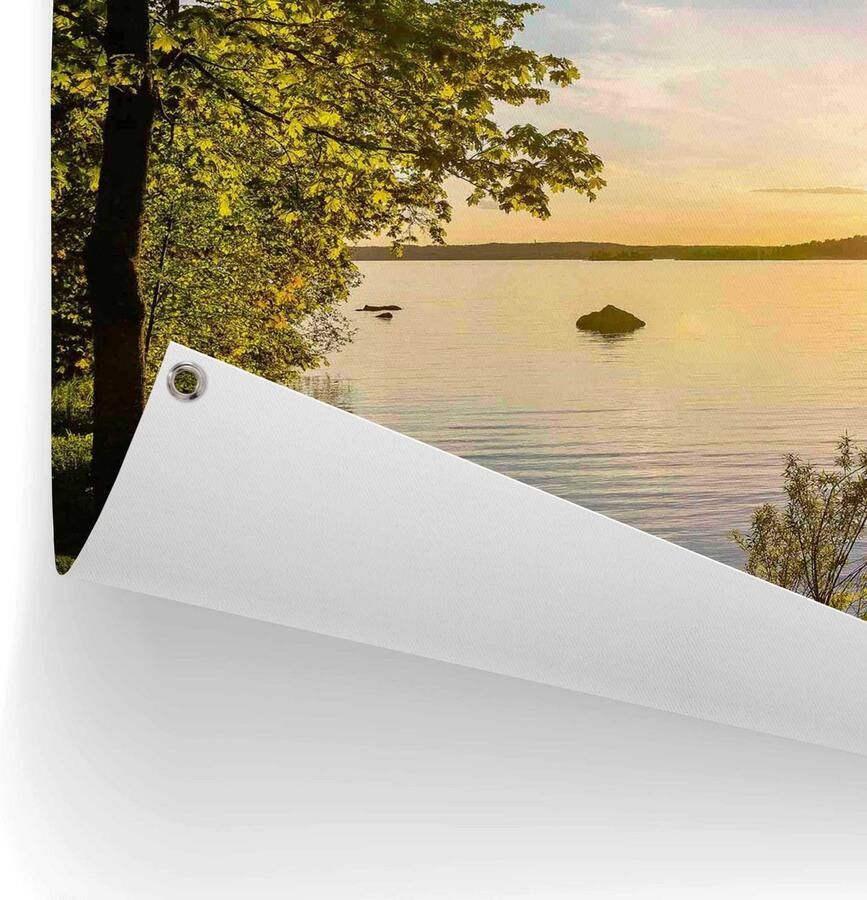 Reinders! Poster Zonsondergang aan het meer Outdoor voor tuin of balkon - Foto 2