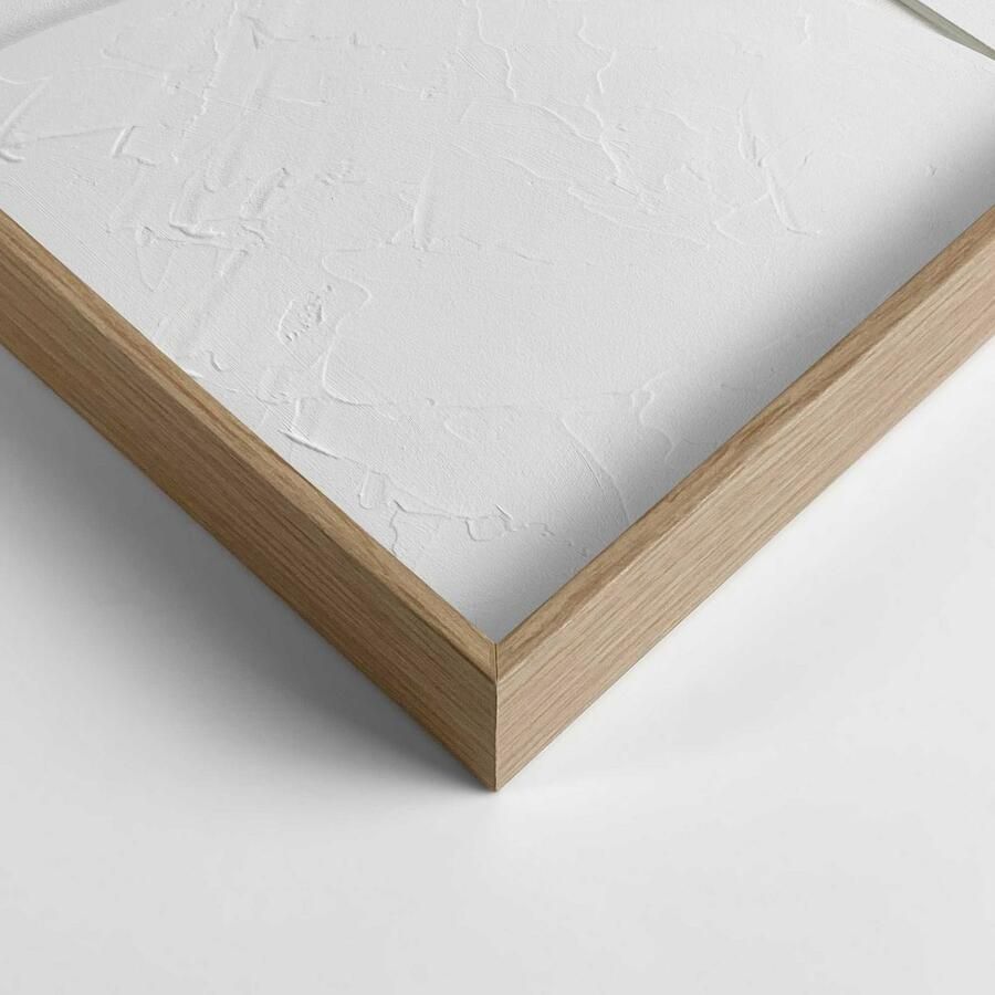 Reinders Saturn White Relief Art Schilderij 70x100cm Hout