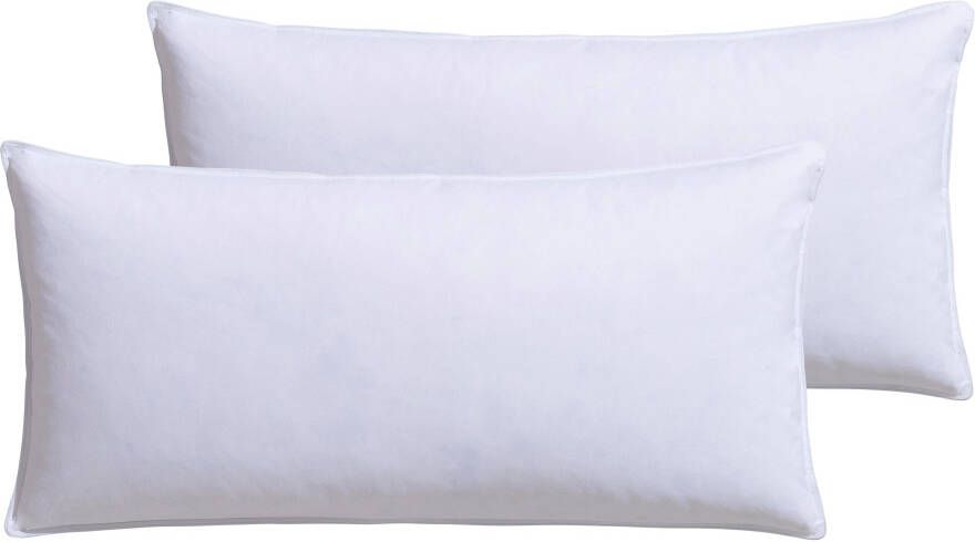 RIBECO Veren kussen Hoofdkussen-set Laram kussens met donspercentage in 40x80 of 80x80 cm