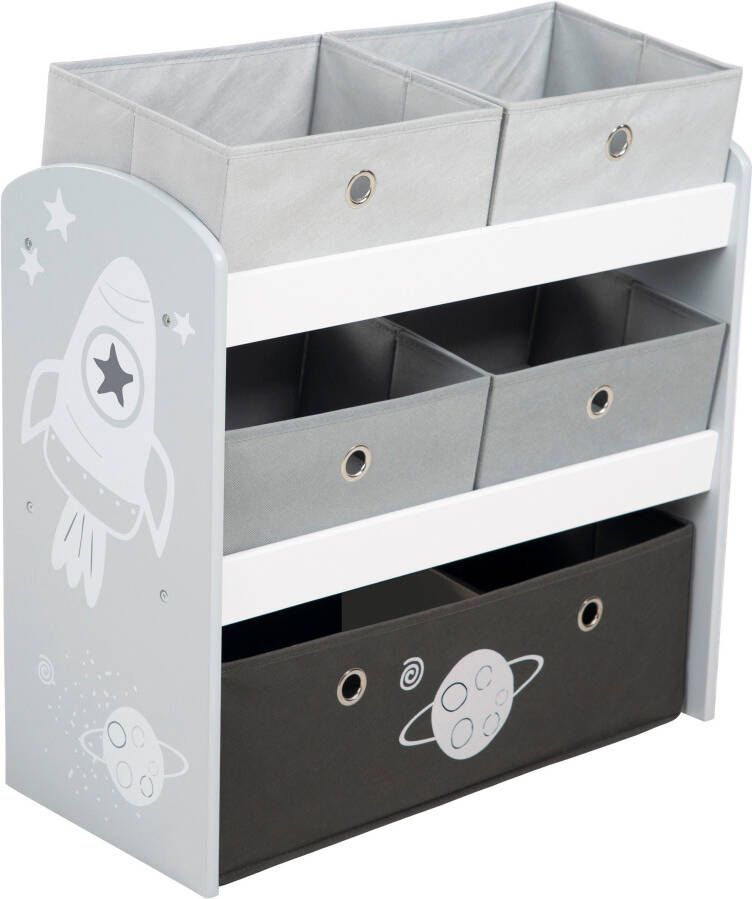 Roba Opbergkast Rocket Junior 63 5 X 30 X 60 Cm Hout 6-delig