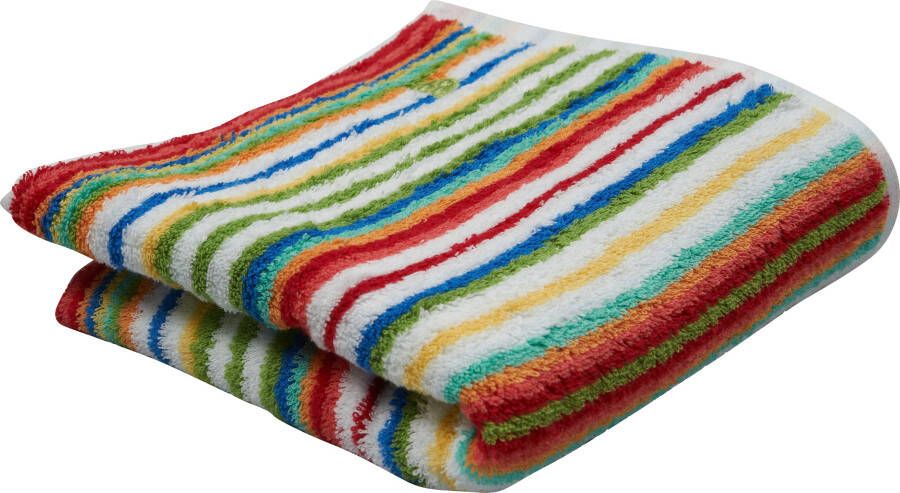 ROSS Douchelaken Multicolour met strepen en geborduurd -embleem (1 stuk) - Foto 1