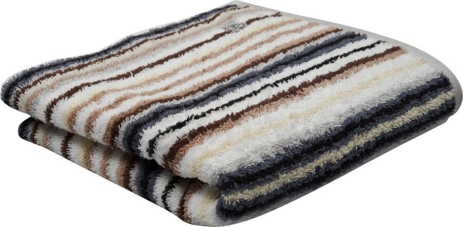 ROSS Douchelaken Multicolour met strepen en geborduurd -embleem (1 stuk)