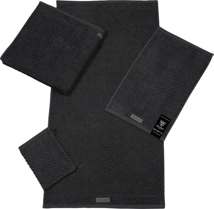 ROSS Gastendoek Smart Uni-rib met velourslabel (6-delig)