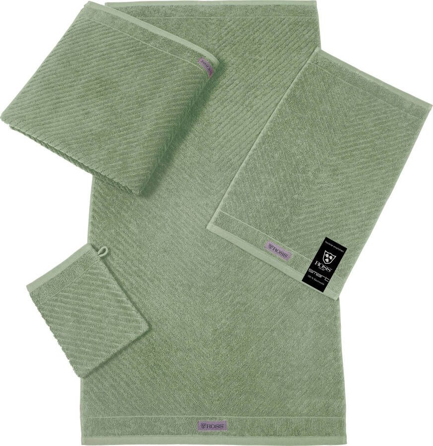ROSS Handdoek Smart Uni-rib met velourslabel (2 stuks)