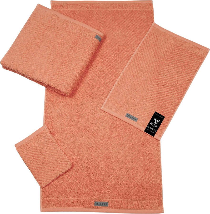 ROSS Handdoek Smart Uni-rib met velourslabel (2 stuks) - Foto 1