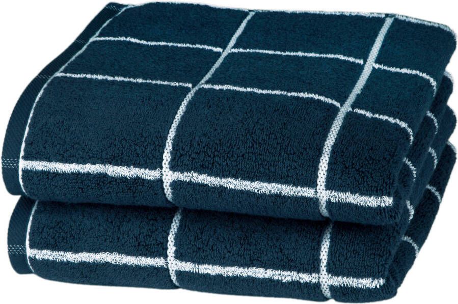 ROSS Handdoeken Cashmere geruit in modieuze kleuren (2 stuks) - Foto 5