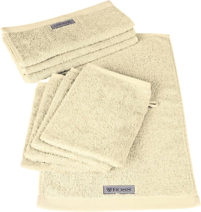 ROSS Handdoekenset Sinfonie bevat gastendoeken en washandjes (set 8-delig)