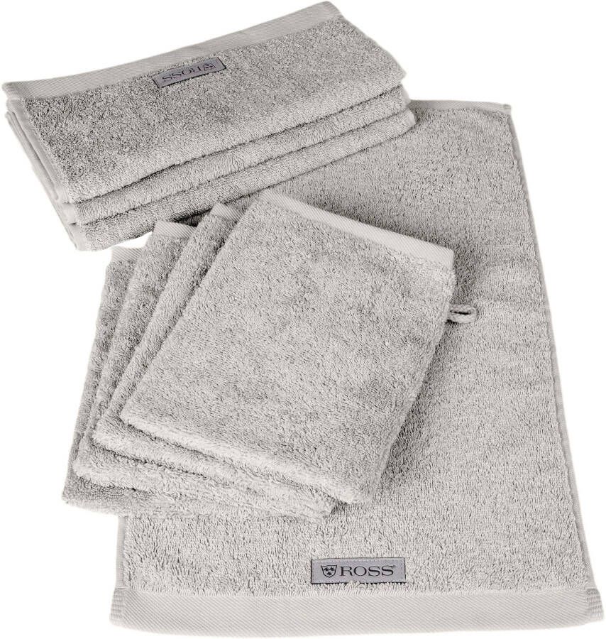 ROSS Handdoekenset Sinfonie bevat gastendoeken en washandjes (set 8-delig)