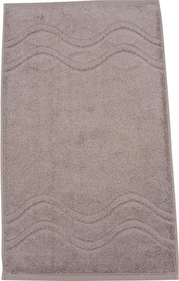 ROSS Gastendoek Cashmere feeling met golven-randdessin (6-delig) - Foto 2