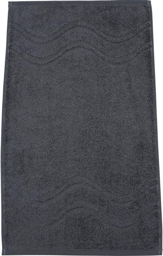 ROSS Gastendoek Cashmere feeling met golven-randdessin (6-delig) - Foto 2