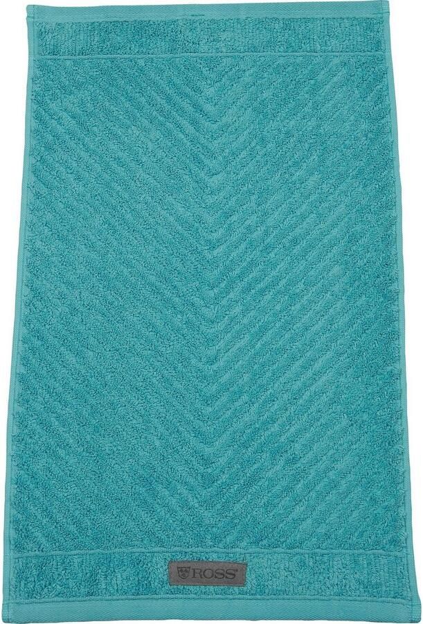 ROSS Gastendoek Smart Uni-rib met velourslabel (6-delig)