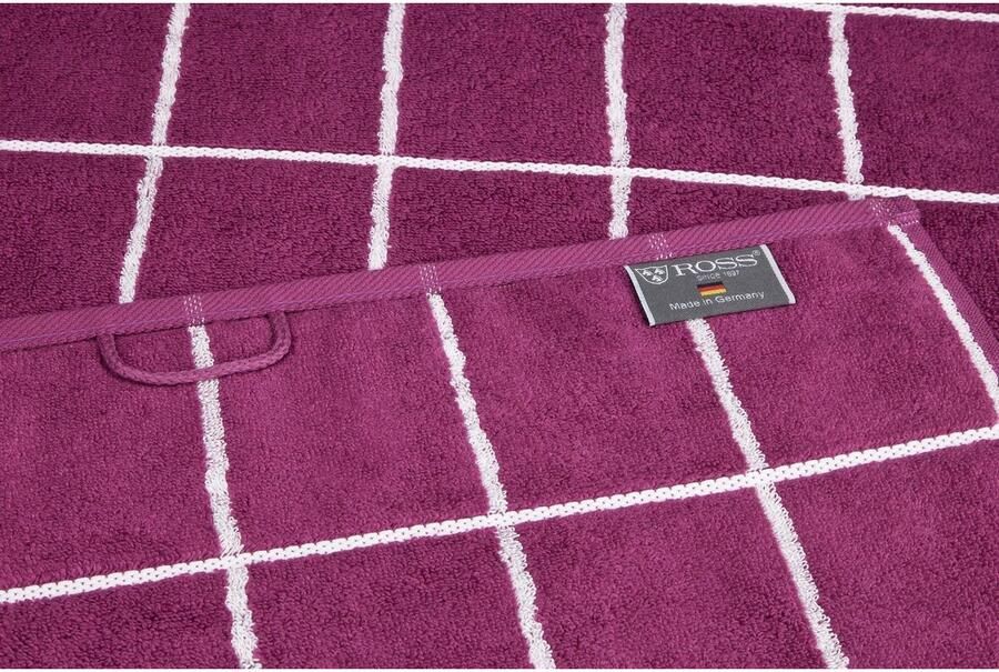 ROSS Handdoeken Cashmere geruit in modieuze kleuren (2 stuks) - Foto 3