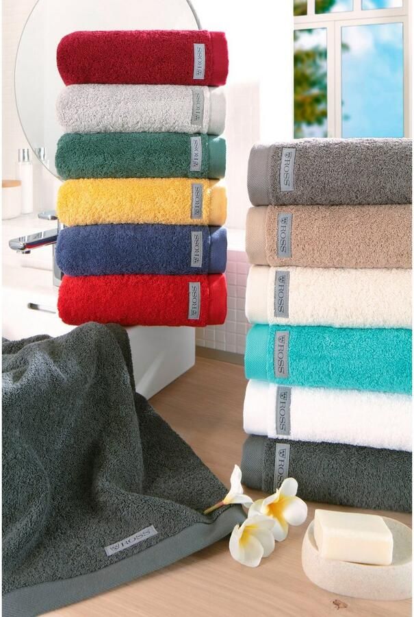 ROSS Handdoekenset Sinfonie bevat gastendoeken handdoeken en badhanddoeken (set 10-delig)