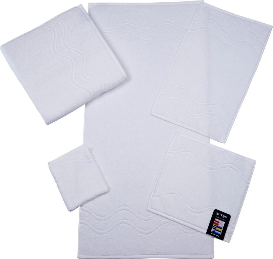 ROSS Washandje Cashmere feeling met golven-randdessin (set 6 stuks) - Foto 1