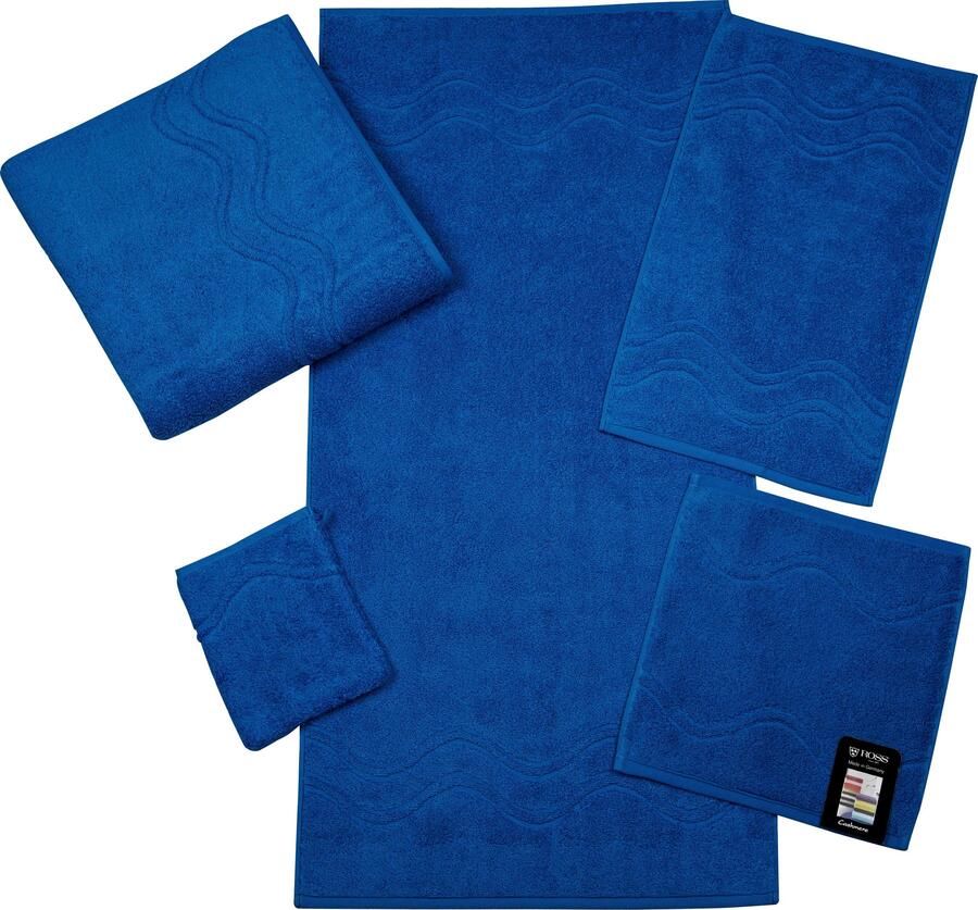 ROSS Washandje Cashmere feeling met golven-randdessin (set 6 stuks)