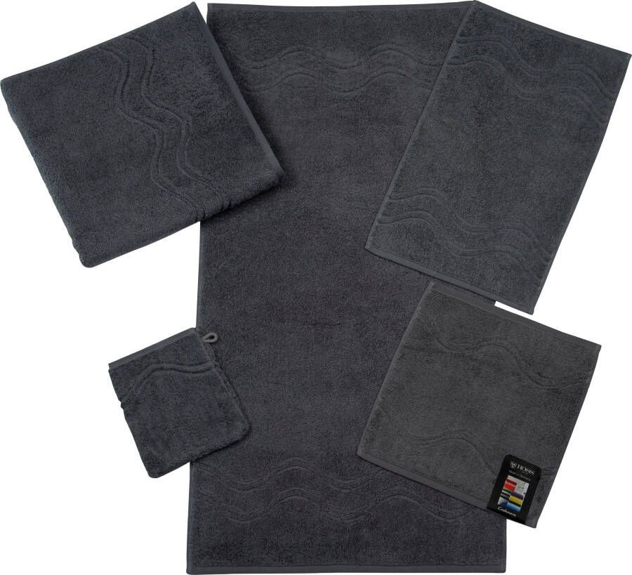 ROSS Washandje Cashmere feeling met golven-randdessin (set 6 stuks) - Foto 1