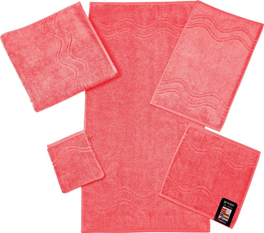 ROSS Washandje Cashmere feeling met golven-randdessin (set 6 stuks) - Foto 3