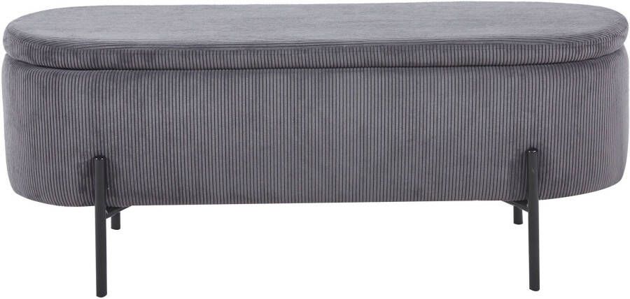 SalesFever Hockerbank im stilvollen Look scharnierend met opbergfunctie - Foto 4