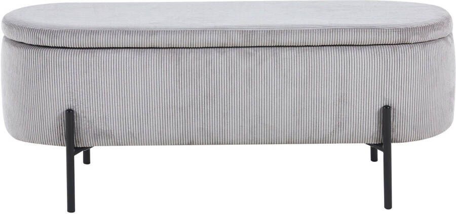 SalesFever Hockerbank im stilvollen Look scharnierend met opbergfunctie - Foto 6