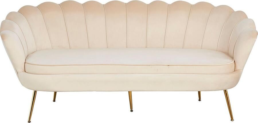 SalesFever 3-zitsbank Clam Komfortsofa opvallend schelpdesign breedte 180 cm - Foto 6
