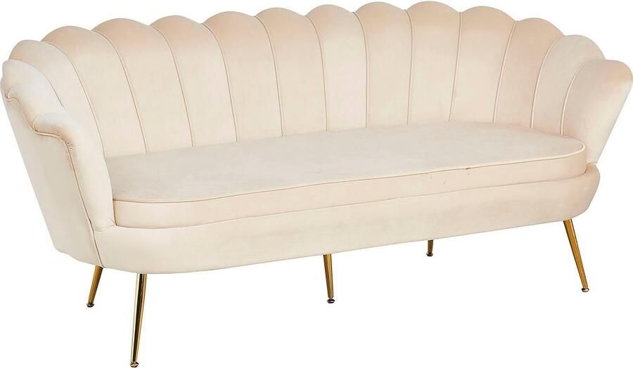 SalesFever 3-zitsbank Clam Komfortsofa opvallend schelpdesign breedte 180 cm - Foto 5