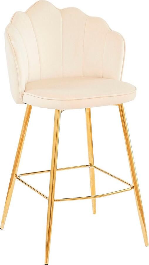 Artistiq Living Artistiq Barkruk Alexander Velvet beige (zithoogte 68cm) - Foto 5