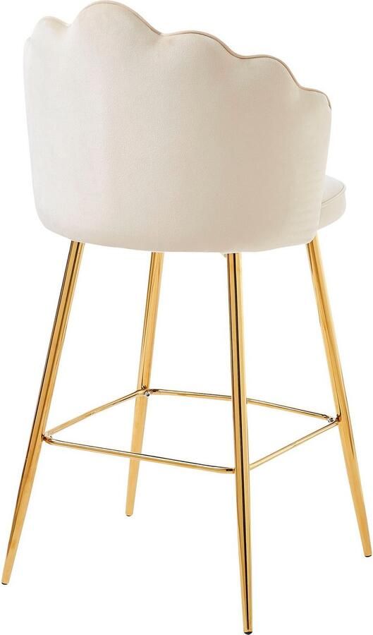 Artistiq Living Artistiq Barkruk Alexander Velvet beige (zithoogte 68cm) - Foto 3